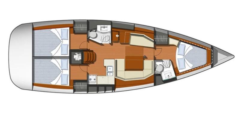Voilier Jeanneau Sun Odyssey 42i 2008 exterieur 25