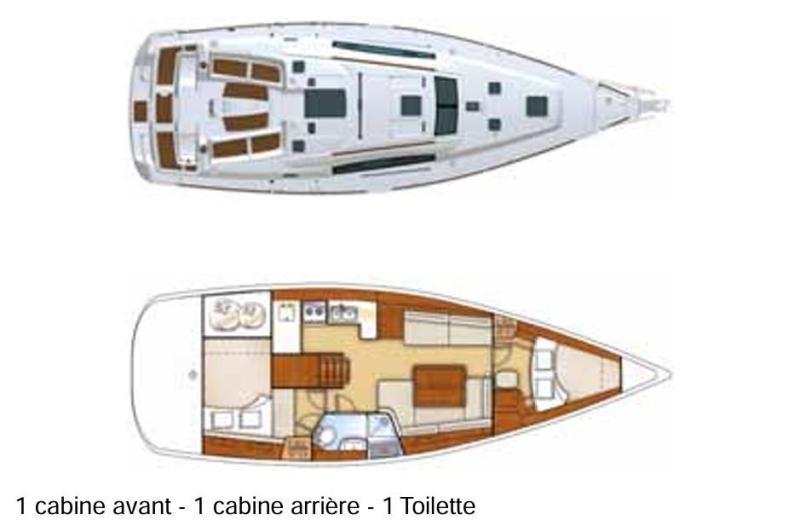 Voilier Beneteau Oceanis 40 2009 exterieur 12