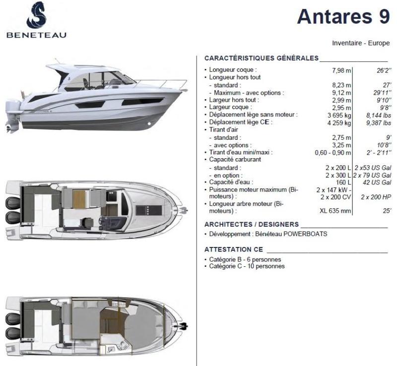 Bateau moteur Beneteau Antares 9 2021 exterieur 20